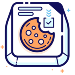 Schaltfläche mit Cookie-Symbol