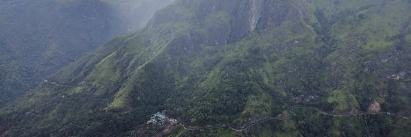 Image: Mountain, forest and clouds