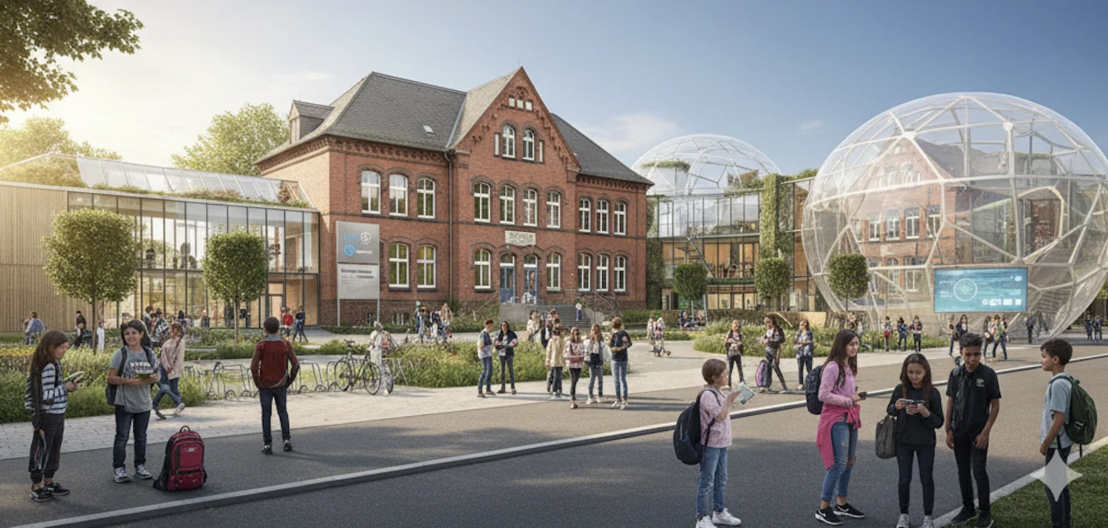 Schulgebäude oder Campus