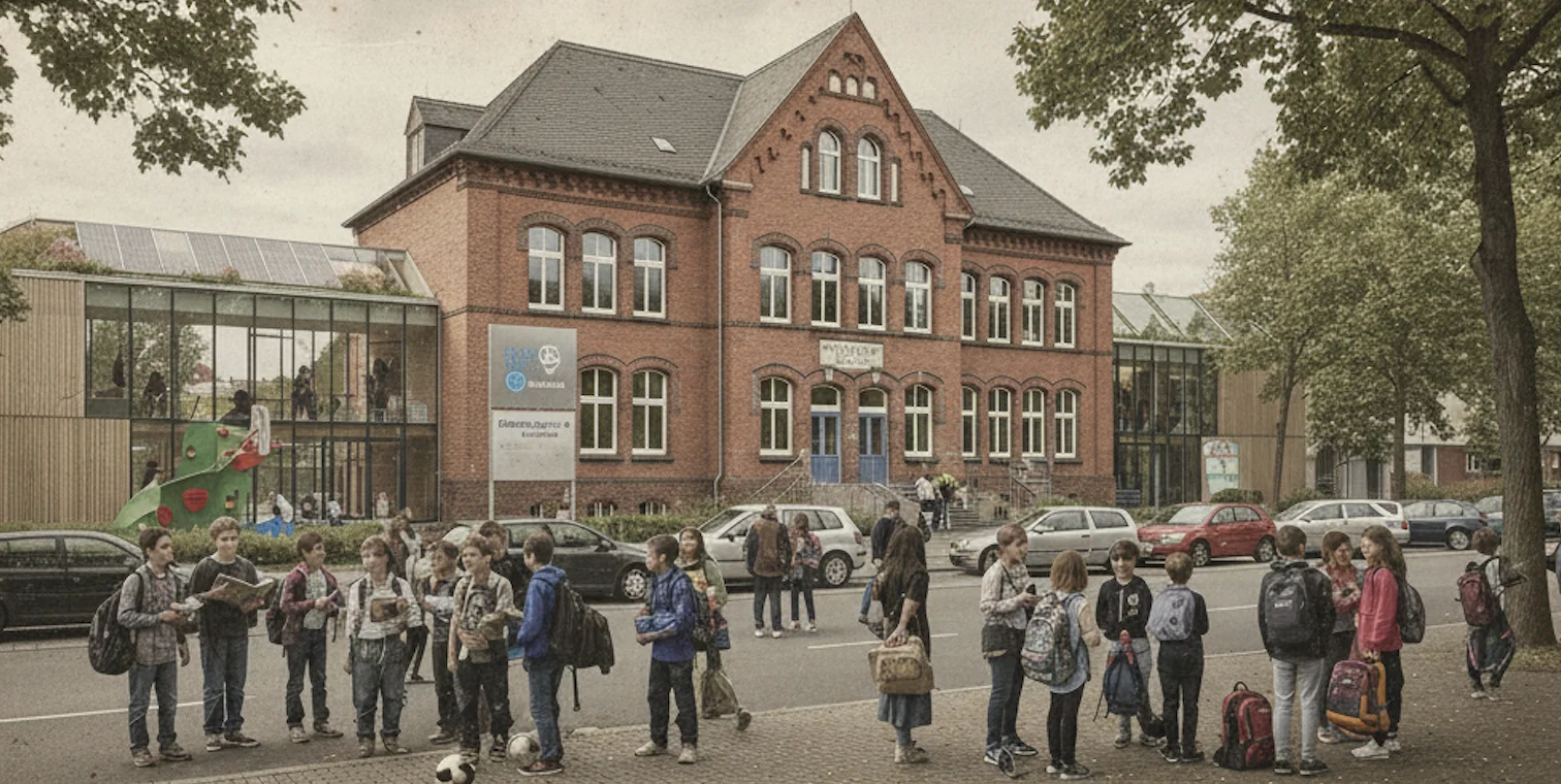 Schulgebäude oder Campus