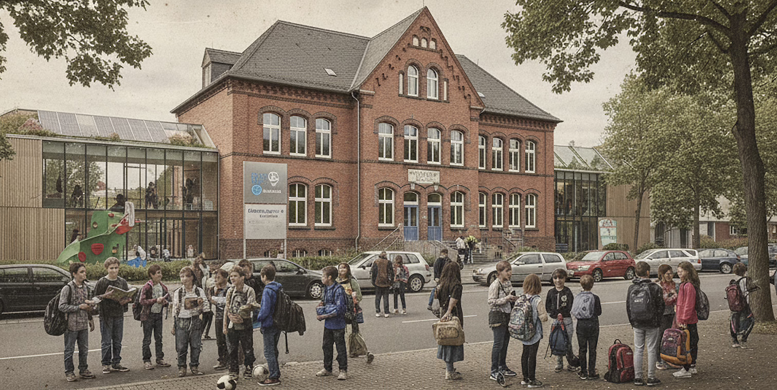 Schulgebäude oder Campus