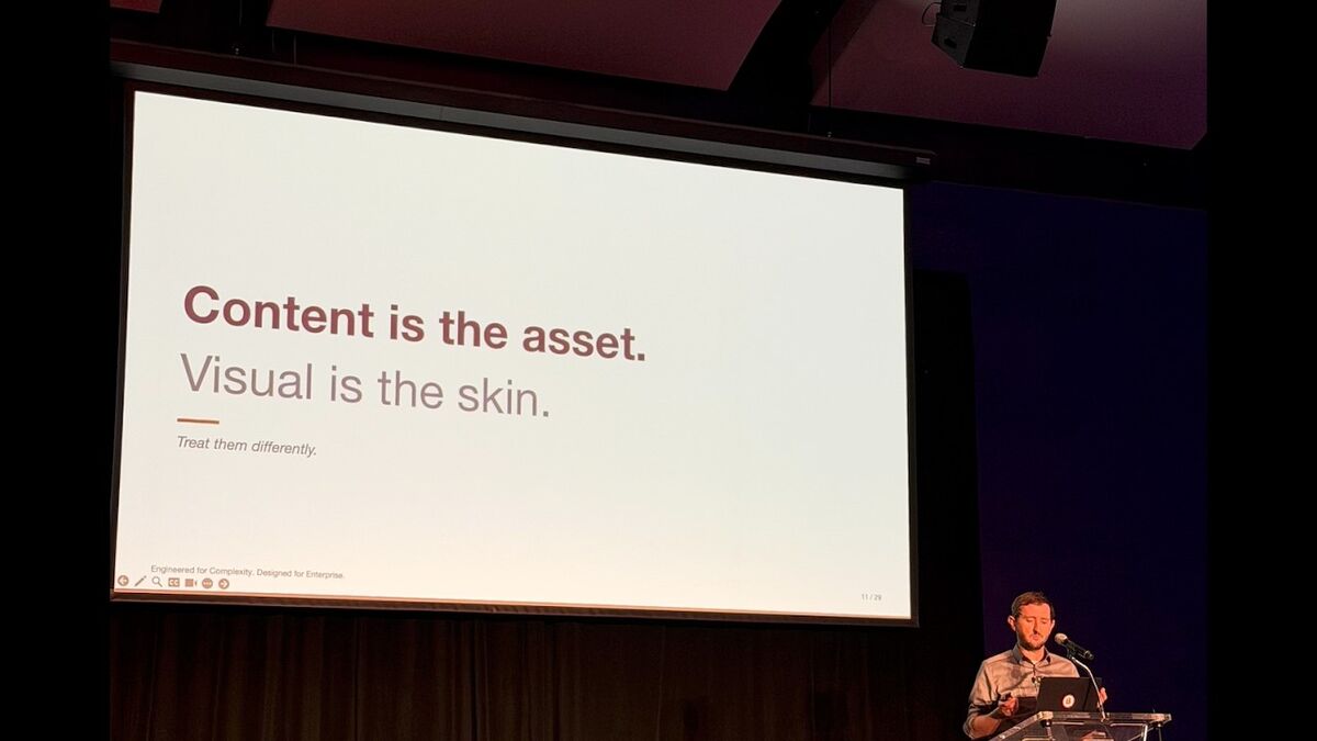 Content is the Asset. Visual is the Skin.
